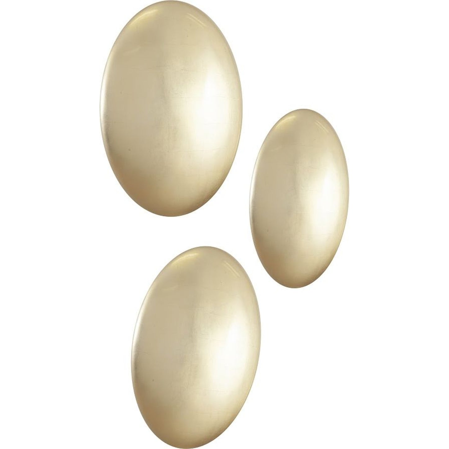 001 SR-820682 | Primary Silo | Orb Wall Tiles (Set of 3) by Phillips Collection in gold and gold leaf. Made from resin in a eclectic & global style.