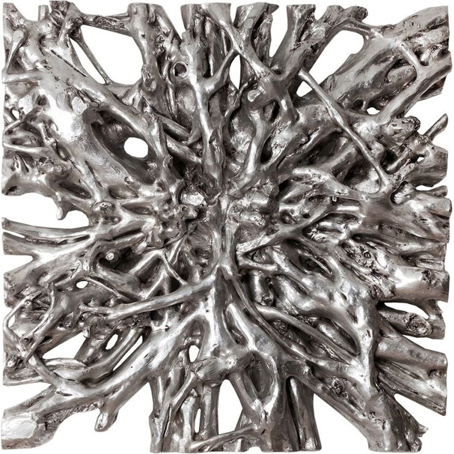 001 SR-820978 | Additional Silo | Square Root Wall Art by Phillips Collection in silver and silver leaf. Made from resin in a eclectic & global style.