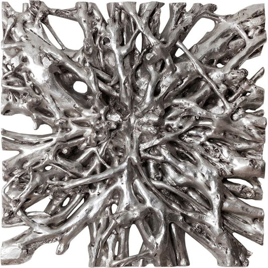001 SR-820978 | Primary Silo | Square Root Wall Art by Phillips Collection in silver and silver leaf. Made from resin in a eclectic & global style.