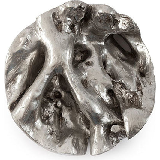 001 SR-820201 | Additional Silo | Cast Root Wall Tile by Phillips Collection in silver and silver leaf. Made from resin in a modern style.