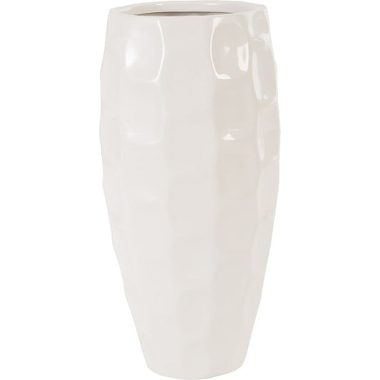 001 SR-820623 | Primary Silo | Mando Planter by Phillips Collection in white and gel coat. Made from resin in a modern style.