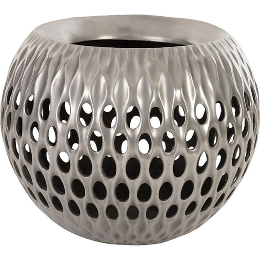 Breathe Planter by Phillips Collection in gel coat. Made from resin in a coastal style.