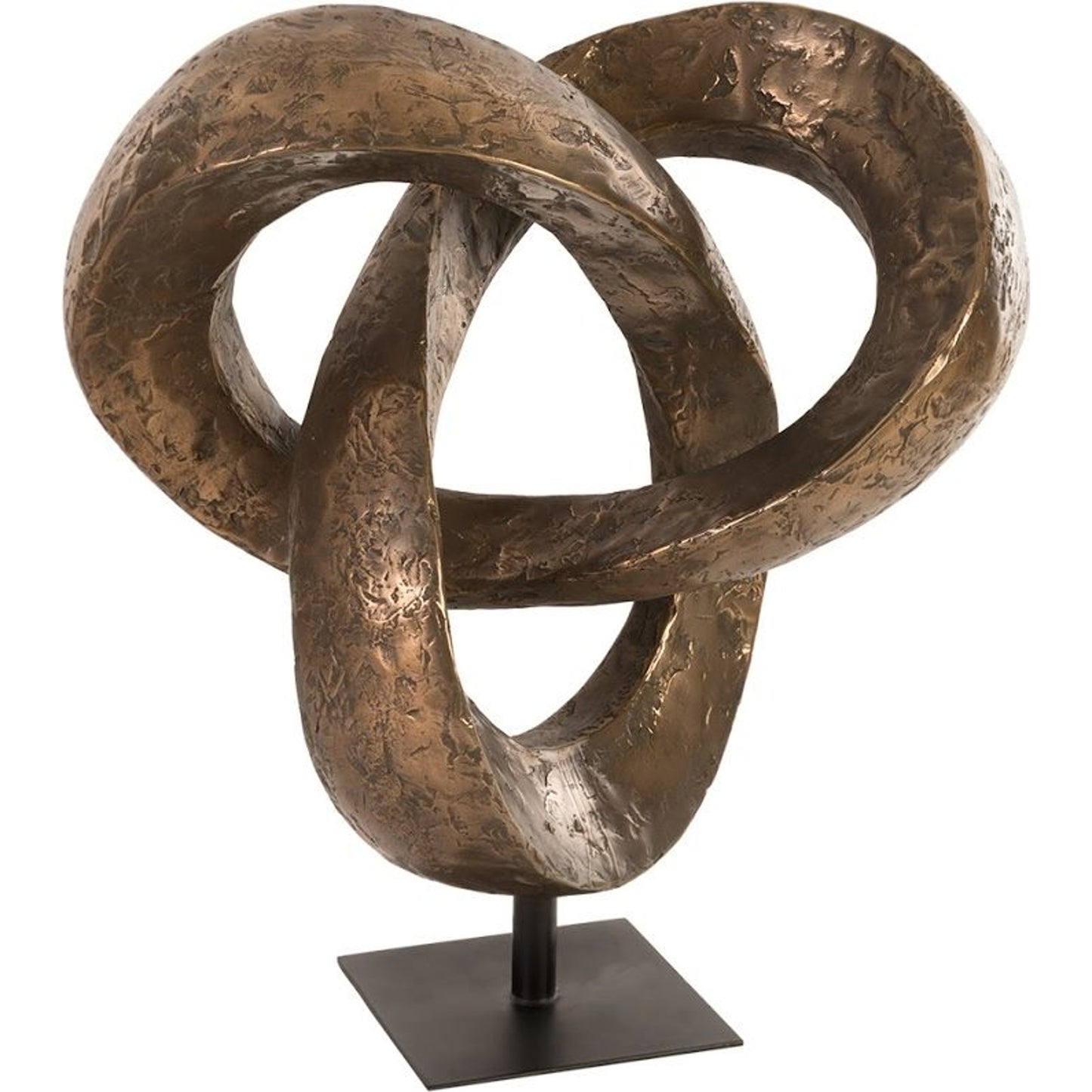 003 SR-821048 | Additional Silo | Trifoil Sculpture by Phillips Collection in bronze and polished bronze. Made from resin in a eclectic & global style.