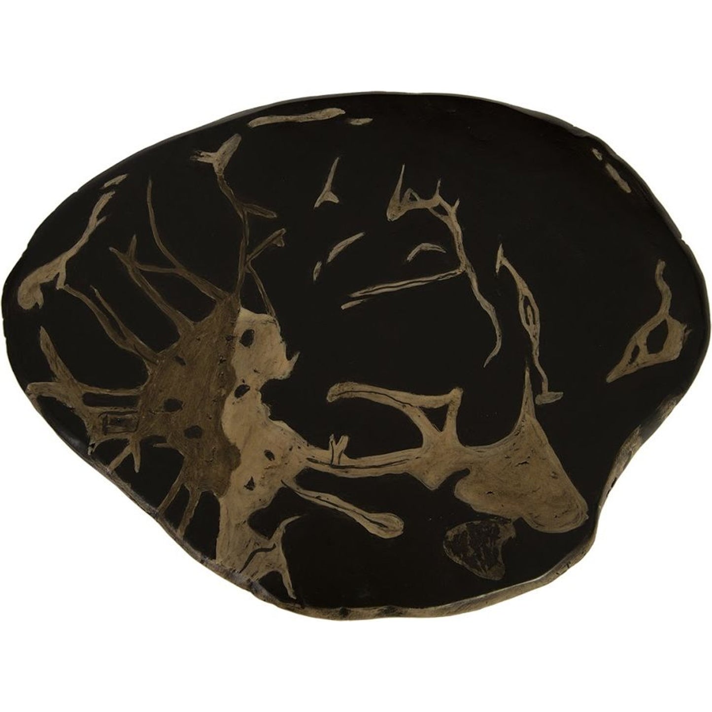 003 SR-820178 | Additional Silo | Cast Petrified Patterned Round Wood Stool, Resin by Phillips Collection in natural and patterned round. Made from resin in a eclectic & global style.