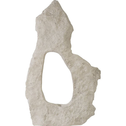 Organic Stone Sculpture by Phillips Collection in beige and roman stone. Made from resin in a eclectic & global style.