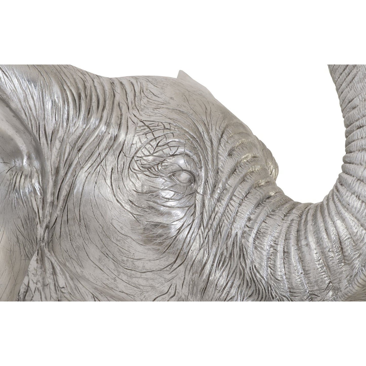 003 SR-820345 | Additional Silo | Elephant Wall Art by Phillips Collection in silver and silver leaf. Made from resin in a eclectic & global style.