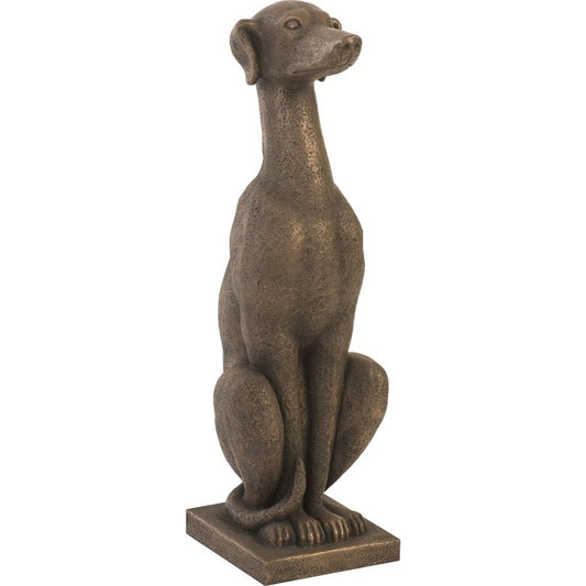 Greyhound by Phillips Collection in bronze and bronze. Made from resin in a modern style.
