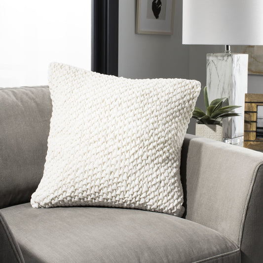 Swift Pillow by HedgeApple Essentials in cream. Made from cotton in a modern style.