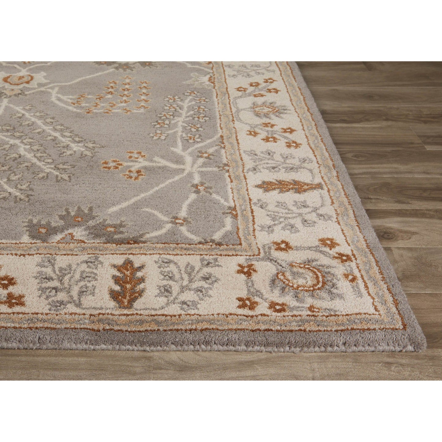 008 O-JAIPUR-RUG126749,O-JAIPUR-RUG129875,O-JAIPUR-RUG129876,O-JAIPUR-RUG129877 | Closeup | Chambery Rug by Jaipur Living. Made from 100% handspun wool in a traditional style.