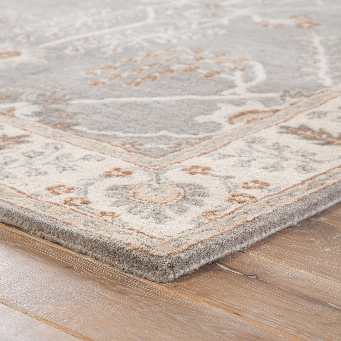 009 O-JAIPUR-RUG126749,O-JAIPUR-RUG129875,O-JAIPUR-RUG129876,O-JAIPUR-RUG129877 | Closeup | Chambery Rug by Jaipur Living. Made from 100% handspun wool in a traditional style.