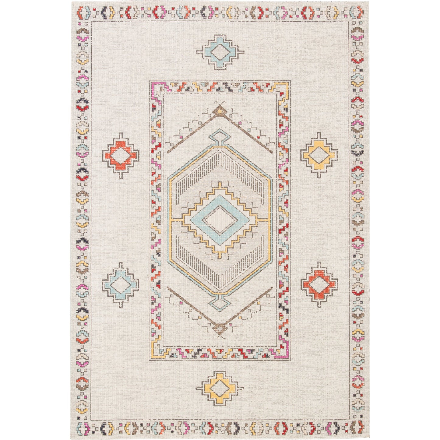 001 100157-42035,SR-816667 | Primary Silo | Polaris POL10 Indoor/Outdoor Rug by Jaipur Living in ivory, multicolor. Made from 100% polypropylene in a unique style.
