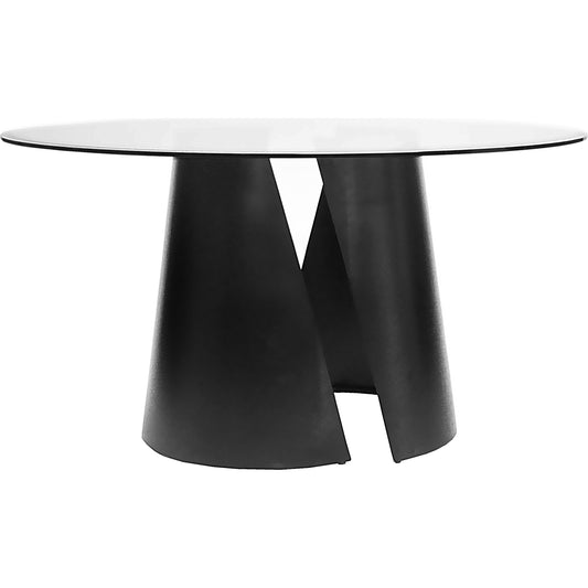 Portia Table Base by Worlds Away in black. Made from unique in a modern style.