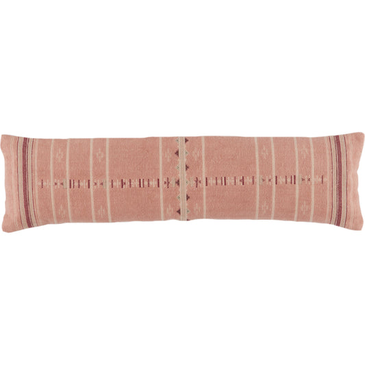 001 SR-861798,SR-861799 | Primary Silo | Puebla PUB01 Pillow by Jaipur Living in blush, cream. Made from 100% cotton in a rustic style.