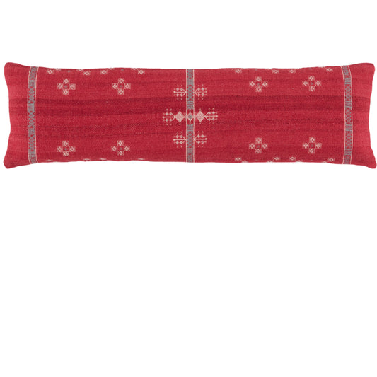 001 SR-861804,SR-861805 | Primary Silo | Puebla PUB04 Pillow by Jaipur Living in red, gray. Made from 85% wool 15% cotton in a rustic style.