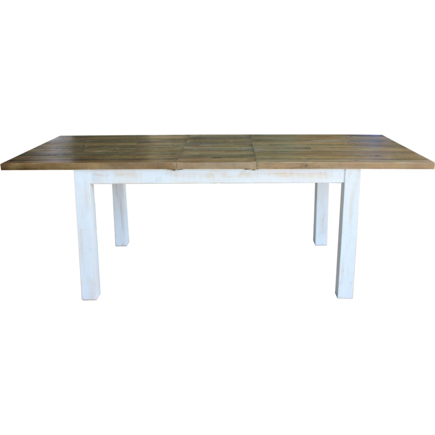 004 SR-818656 | Additional Silo | Provence Large Extension Dining Table (71"/86") by LH Imports in white, brown. Made from reclaimed pine in a cottage & farmhouse style.