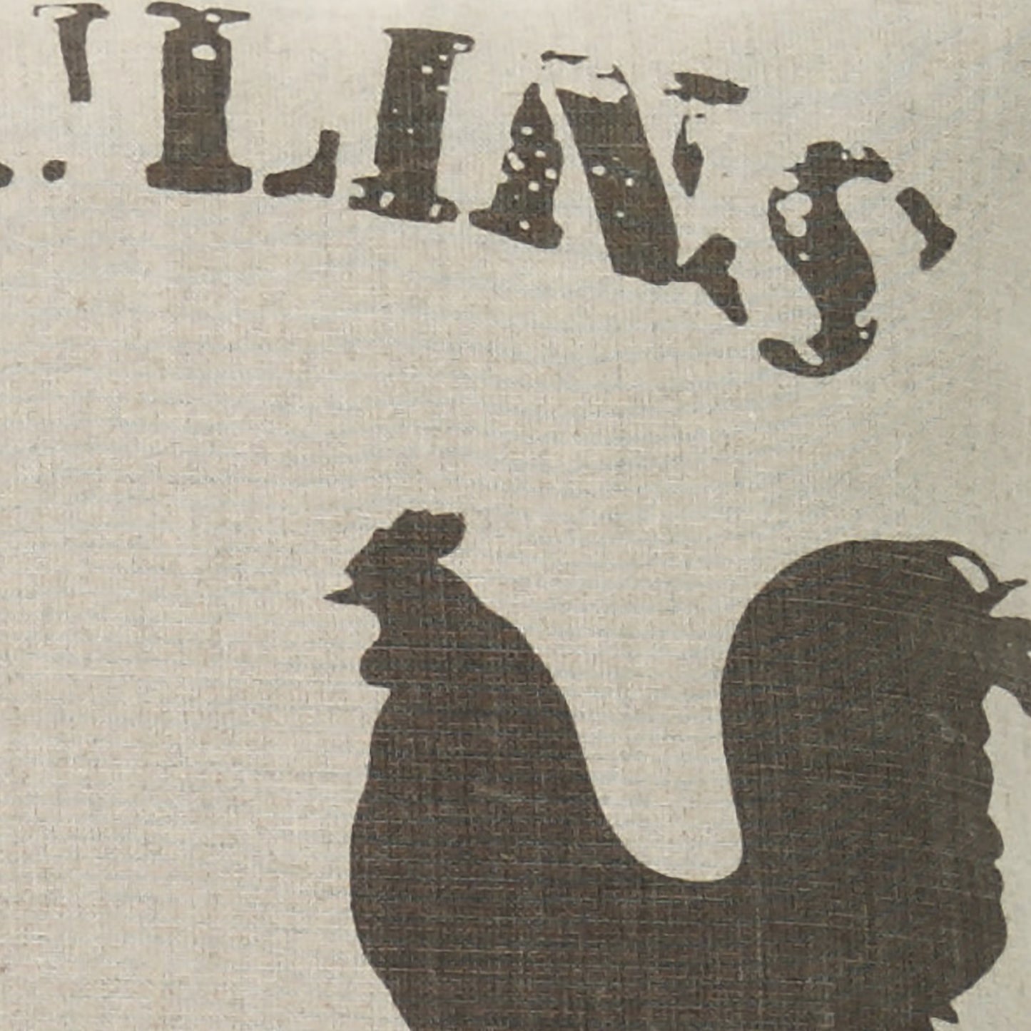 002 S-337215 | Additional Silo | French Rooster Pillow by Zentique in natural linen and linen. Made from linen in a cottage & farmhouse style.