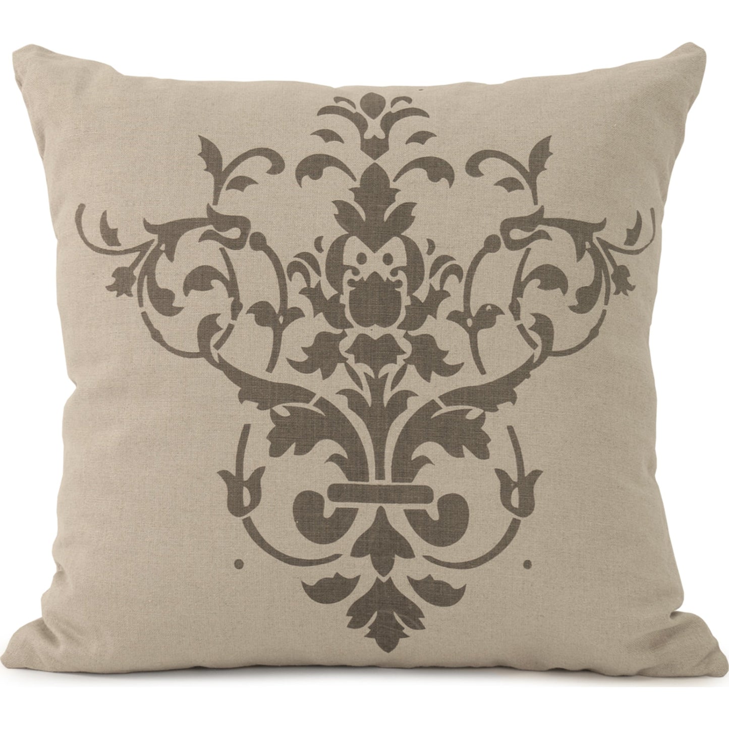 002 S-337177 | Additional Silo | French Floral Pillow by Zentique in natural linen and linen. Made from linen in a cottage & farmhouse style.