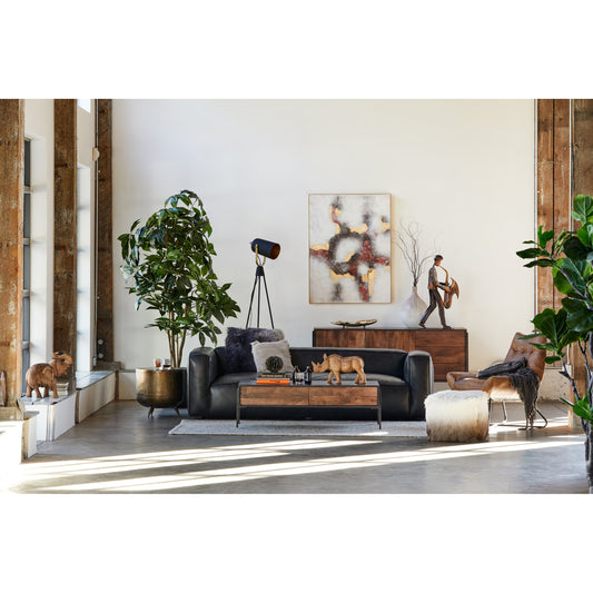 Kettel Accent Table by Moe's Home Collection in brass. Made from aluminum in a eclectic & global style.