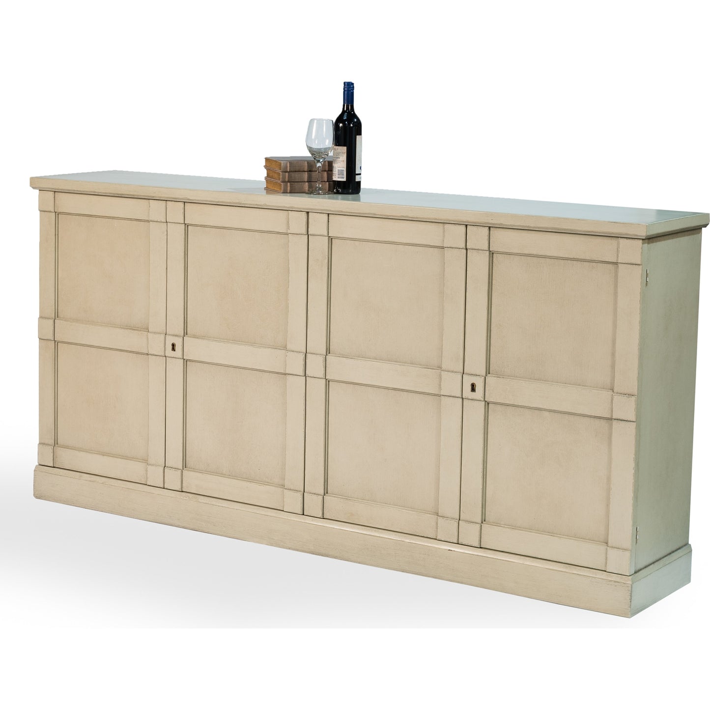 001 S-243501 | Additional Silo | Lionisio Buffet, 75" by Sarreid Ltd. in washed grey and washed gray finish. Made from wood in a cottage & farmhouse style.