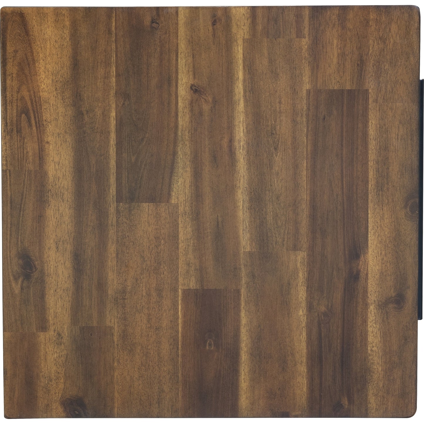 008 SR-379605 | Closeup | Remix Nightstand by LH Imports in brown. Made from solid acacia, veneer in a modern style.