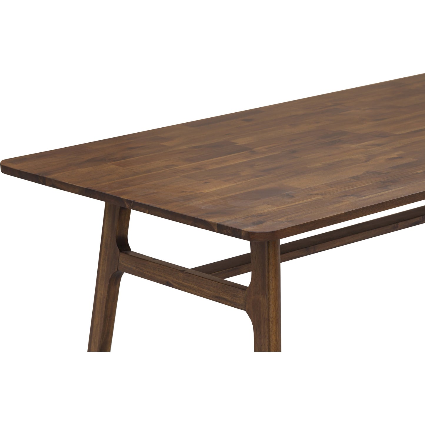 008 SR-379603 | Closeup | Remix Dining Table by LH Imports in brown. Made from solid acacia, veneer in a modern style.