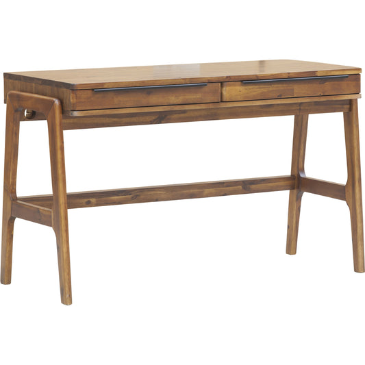Remix Writing Desk by LH Imports in brown. Made from solid acacia, veneer in a modern style.