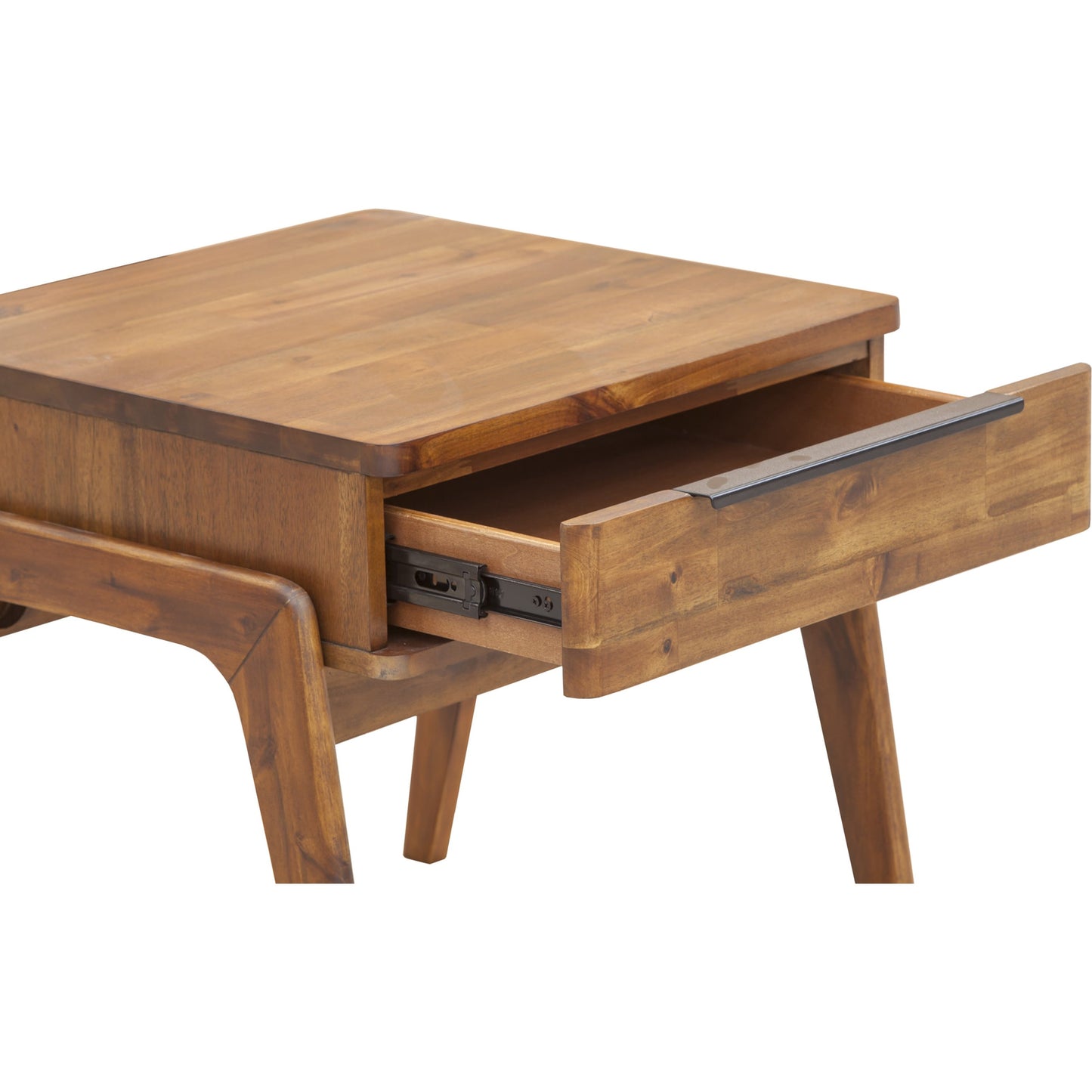 005 SR-379606 | Additional Silo | Remix Side Table by LH Imports in brown. Made from solid acacia, veneer in a modern style.