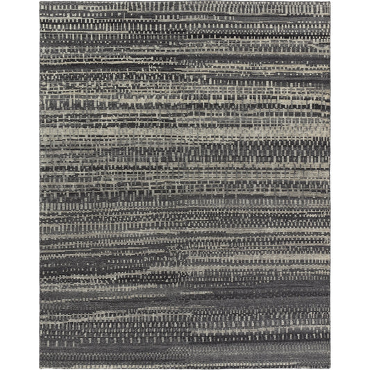 Rize RIZ11 Rug by Jaipur Living in gray, cream. Made from 100% wool in a unique style.