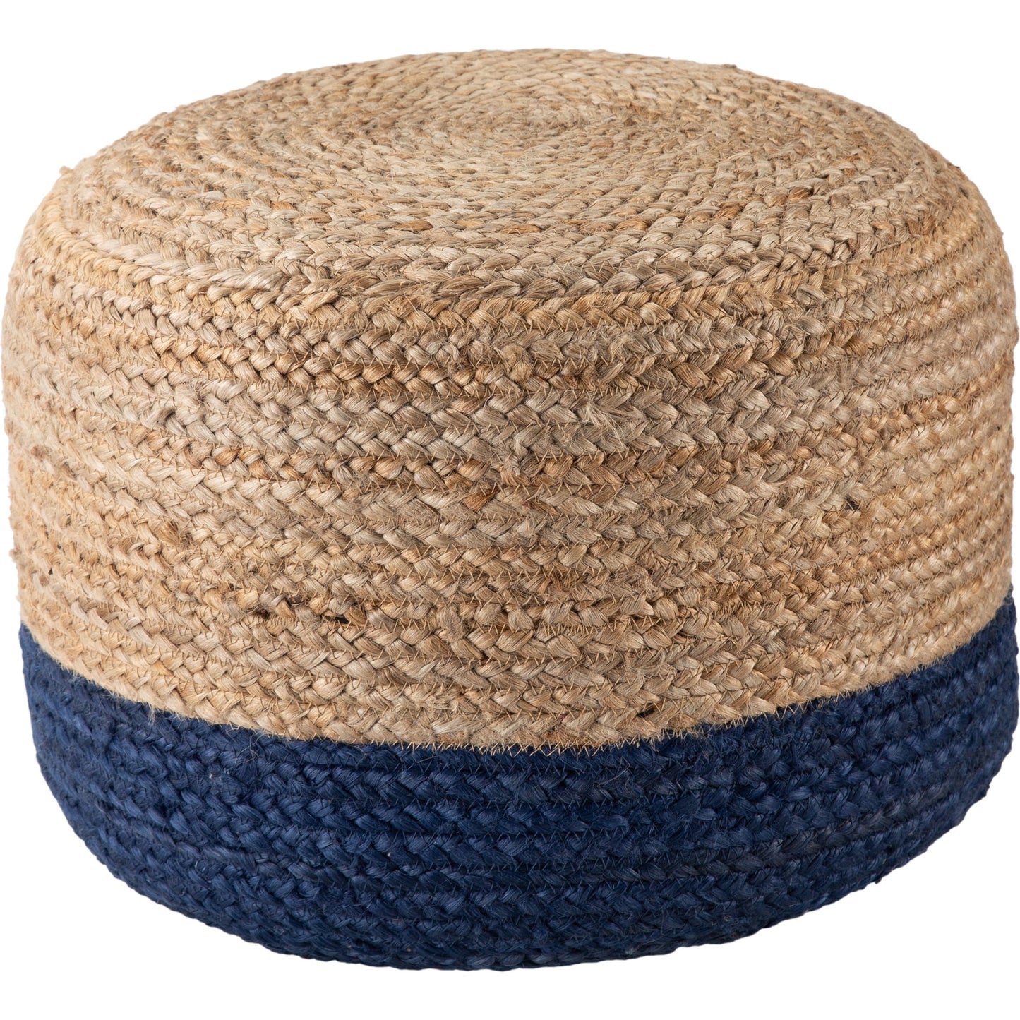 002 SR-816569 | Primary Silo | Saba Oliana Pouf by Jaipur Living. Made from 100% jute in a coastal style.