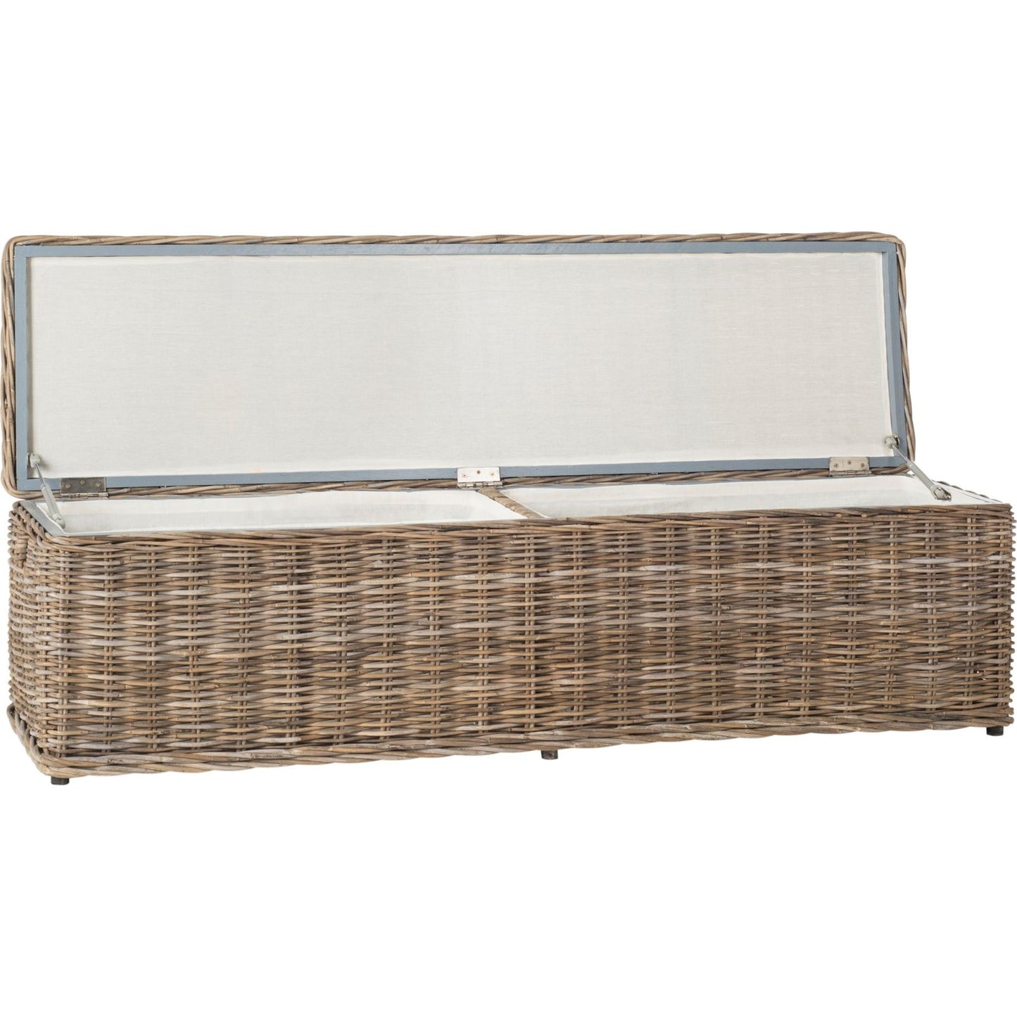 003 O-SAFAVIEH-SEA7017A | Additional Silo | Lassen Trunk by HedgeApple Essentials in gray. Made from mahagony cotton in a modern style.