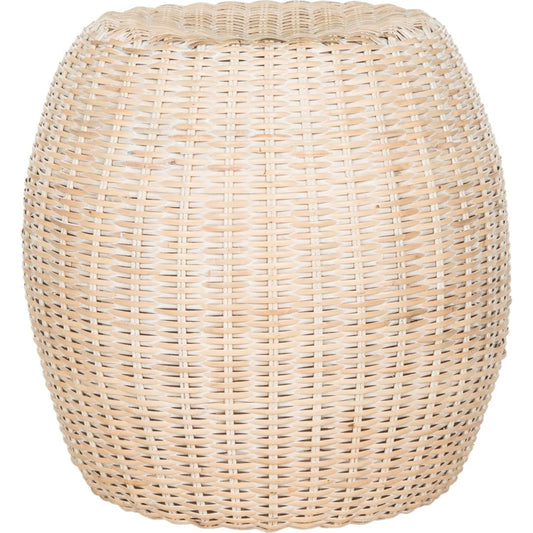 Durham Stool by HedgeApple Essentials. Made from rattan frame, rattan peel weave in a modern style.