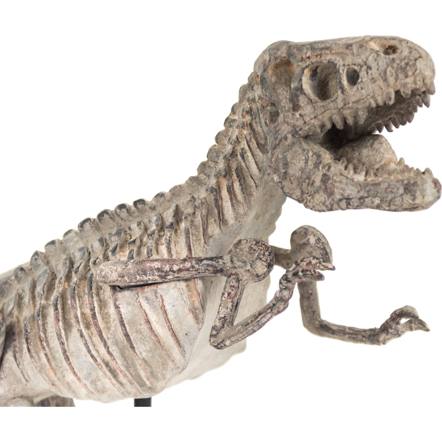 002 S-337048 | Additional Silo | Dinosaur Skeleton by Zentique in distressed brown gray and polyresin, metal. Made from polyresin, metal in a eclectic & global style.