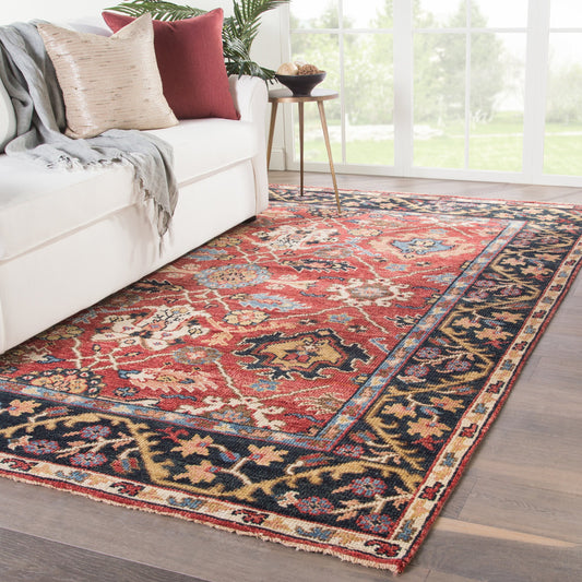 Salinas SLN02 Rug by Jaipur Living in red, multicolor. Made from 100% wool in a unique style.