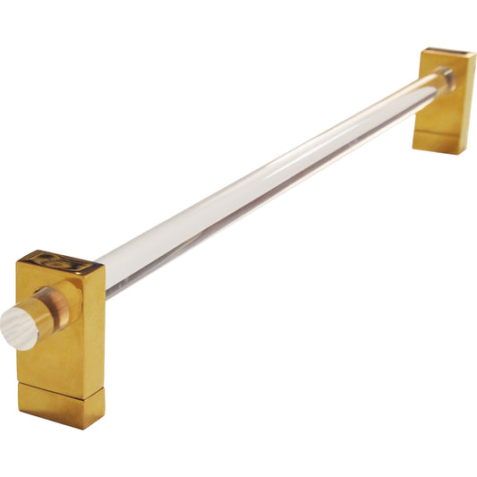 Smith Minimal Towel Bar by Worlds Away. Made from metal, acrylic in a modern style.