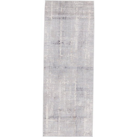 Solace SOC01 Rug by Jaipur Living in light gray, cream. Made from 60% polypropylene, 40% polyester in a unique style.