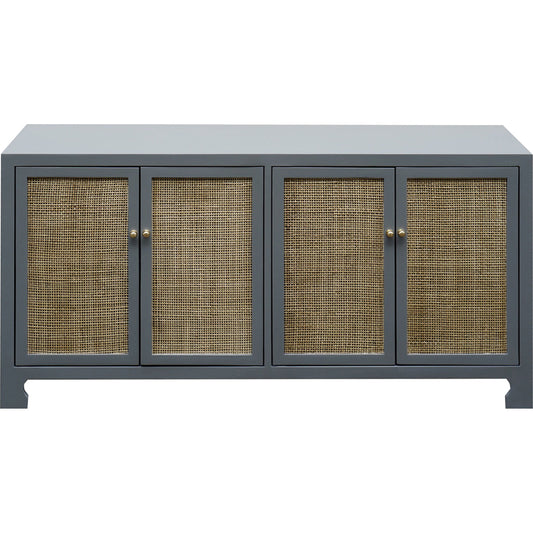 Sofia Cane Cabinet by Worlds Away. Made from hardwood solids, mdf, caning, metal in a modern style.