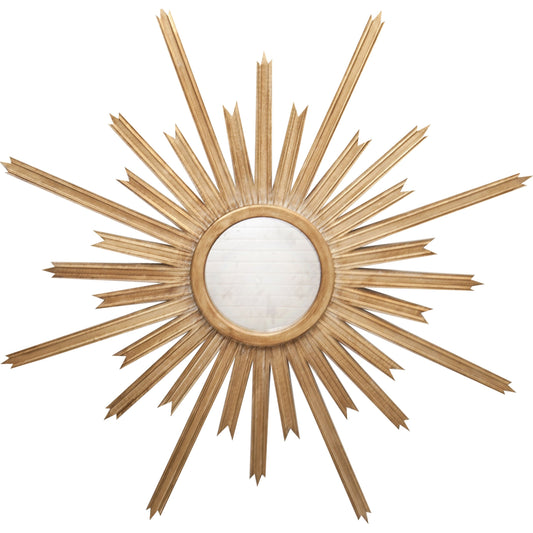 Starlata Starburst Mirror by Worlds Away. Made from hardwood solids, glass in a cottage & farmhouse style.