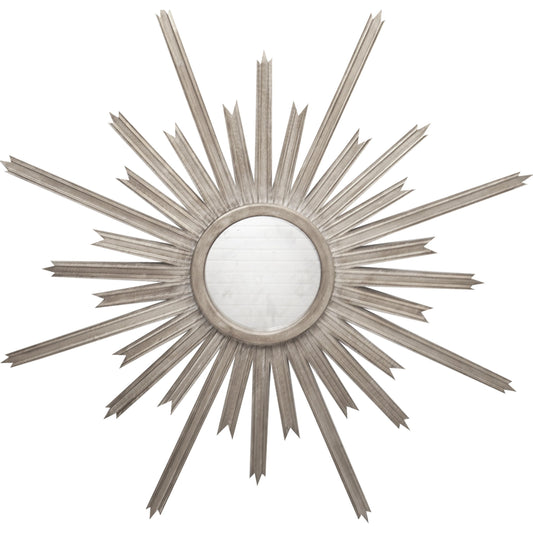 Starlata Starburst Mirror by Worlds Away. Made from hardwood solids, glass in a cottage & farmhouse style.