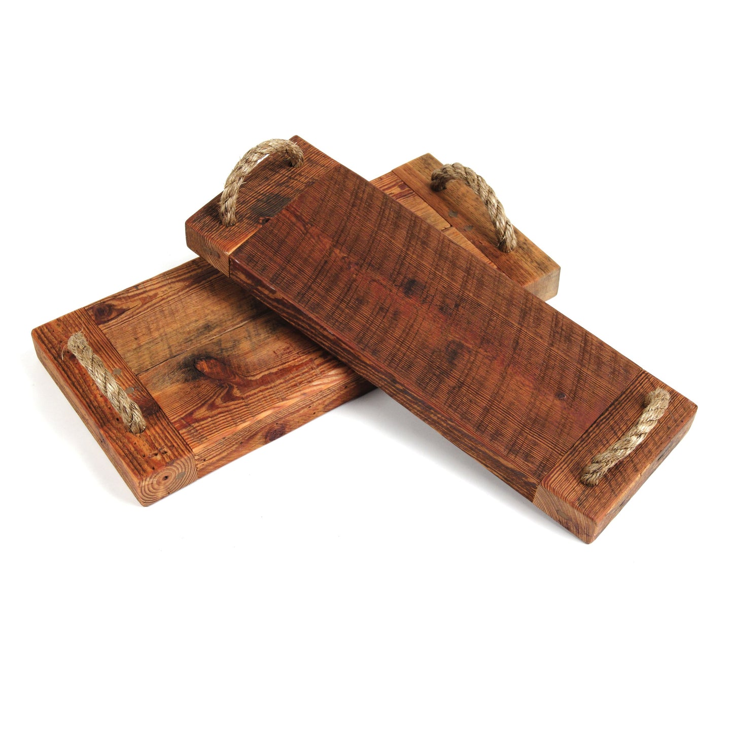 002 S-337063 | Additional Silo | Double Serving Board by Zentique in stained with mineral oil and reclaimed wood. Made from reclaimed wood in a rustic style.