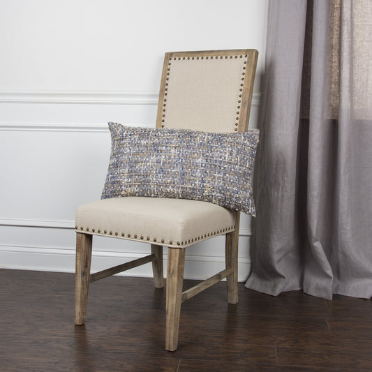 Crane Pillow by HedgeApple Essentials in blue multi. Made from polyester, cotton in a transitional style.