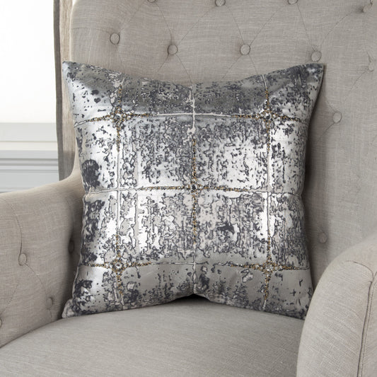 Pope Pillow by HedgeApple Essentials in silver. Made from cotton in a modern style.