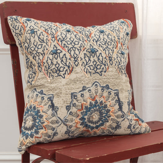 Paola Pillow by HedgeApple Essentials in natural. Made from polyester, cotton in a eclectic & global style.