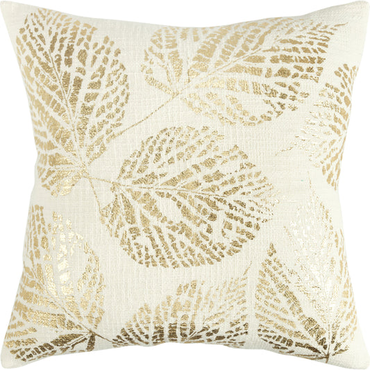 Levy Pillow by HedgeApple Essentials in gold, ivory. Made from unique in a modern style.