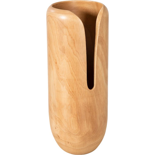 Interval Wood Vase by Phillips Collection in black. Made from wood, mango in a modern style.