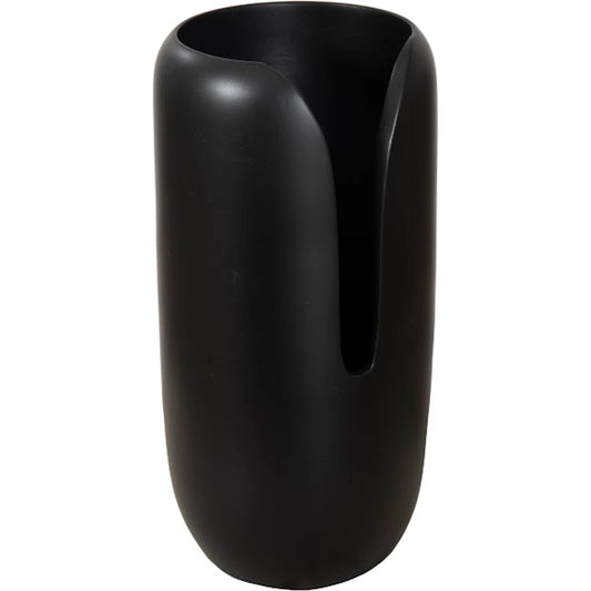 Interval Wood Vase by Phillips Collection in black. Made from wood, mango in a modern style.