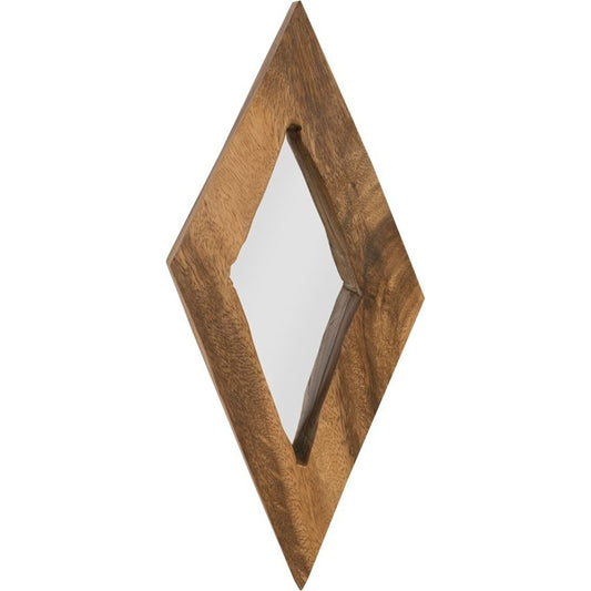 Diamond Chamcha Wood Mirror by Phillips Collection in beige. Made from wood in a eclectic & global style.