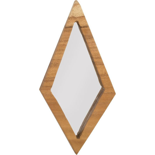 Diamond Chamcha Wood Mirror by Phillips Collection in beige. Made from wood in a eclectic & global style.