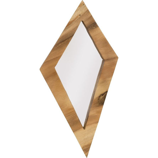 Diamond Chamcha Wood Mirror by Phillips Collection in beige. Made from wood in a eclectic & global style.