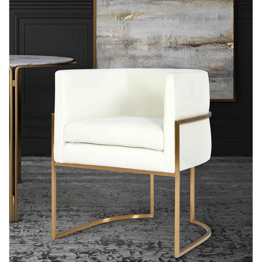 Giselle Dining Chair by TOV Furniture. Made from velvet in a modern style.