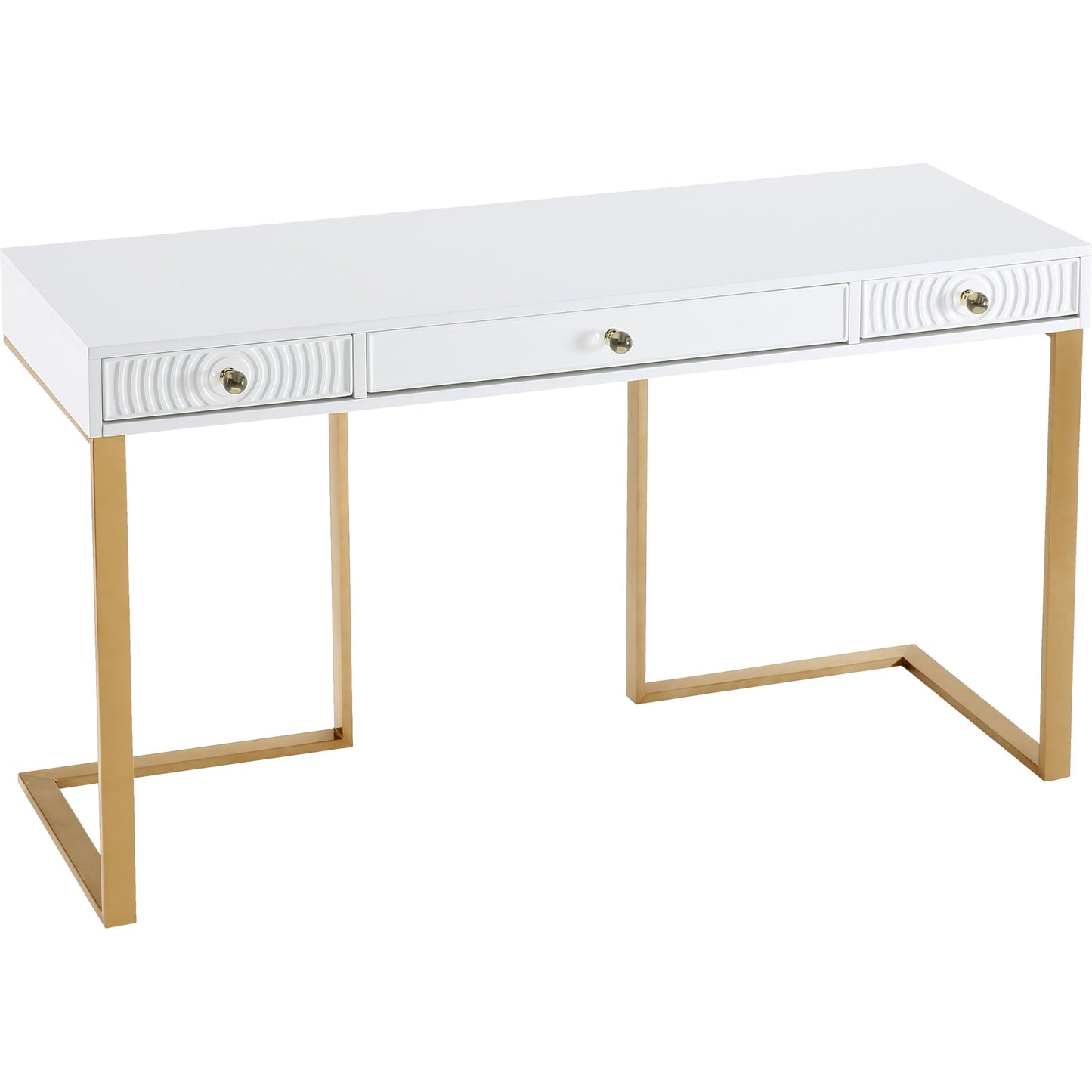 005 SR-833841 | Additional Silo | Janie Lacquer Desk by TOV Furniture. Made from mdf in a transitional style.